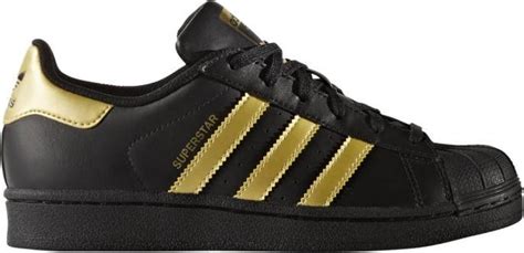 adidas superstar zwart goud klittenband